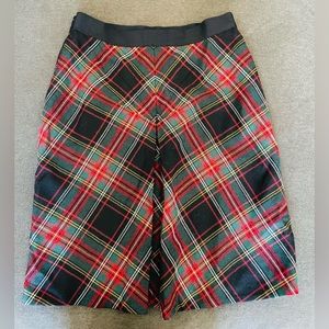 J crew wool plaid skirt